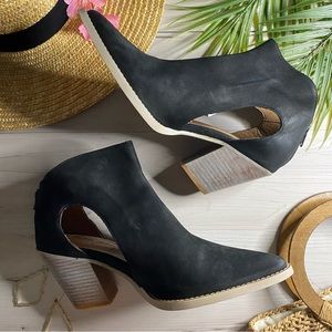 Free People Black Ankle Booties